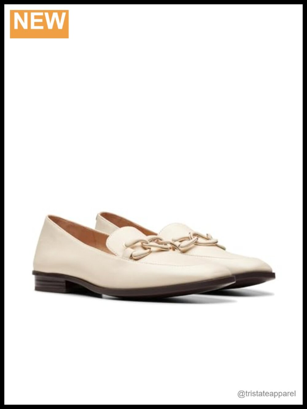 Clarks Sarafyna Rae Leather Loafers Pull On Casual Flats
